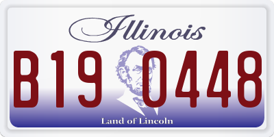 IL license plate B190448