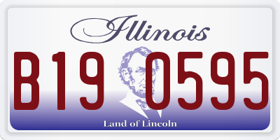 IL license plate B190595