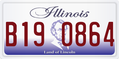 IL license plate B190864