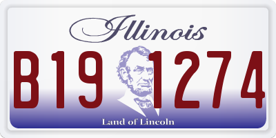 IL license plate B191274