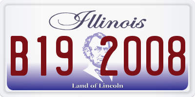 IL license plate B192008