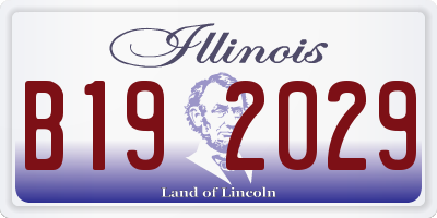 IL license plate B192029