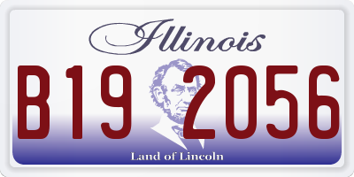 IL license plate B192056