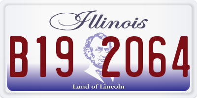 IL license plate B192064