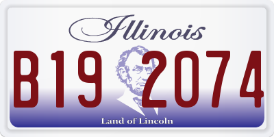 IL license plate B192074