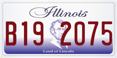 IL license plate B192075