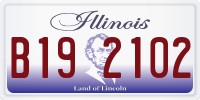 IL license plate B192102