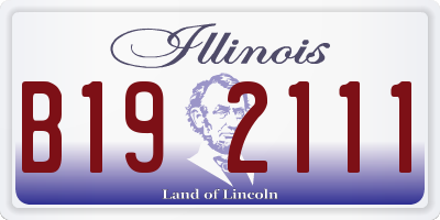 IL license plate B192111