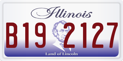 IL license plate B192127