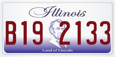 IL license plate B192133