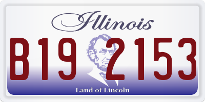IL license plate B192153