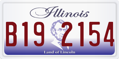 IL license plate B192154
