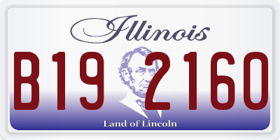 IL license plate B192160