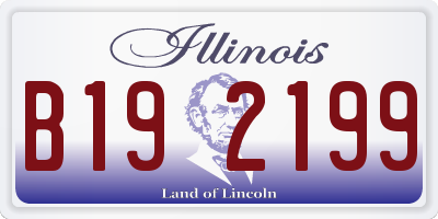 IL license plate B192199
