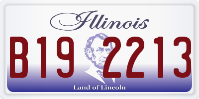 IL license plate B192213