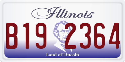 IL license plate B192364