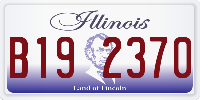IL license plate B192370