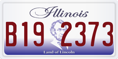 IL license plate B192373