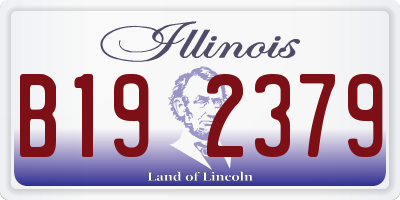 IL license plate B192379