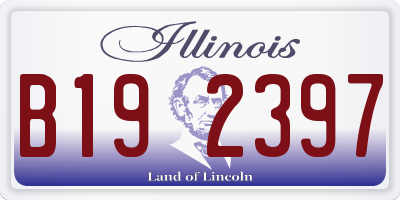 IL license plate B192397