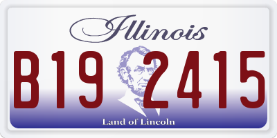 IL license plate B192415