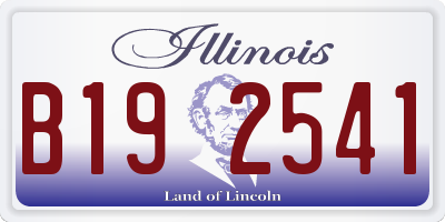 IL license plate B192541