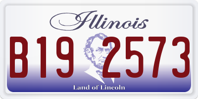 IL license plate B192573