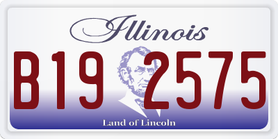 IL license plate B192575