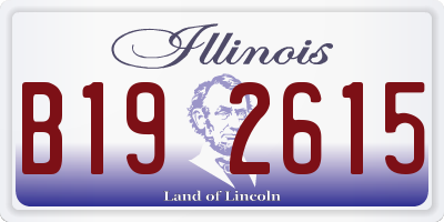 IL license plate B192615