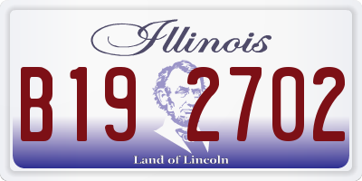 IL license plate B192702