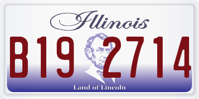 IL license plate B192714
