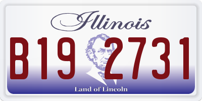 IL license plate B192731