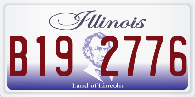 IL license plate B192776