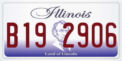 IL license plate B192906
