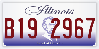 IL license plate B192967