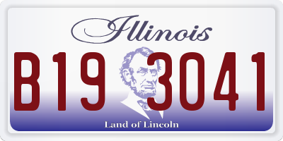 IL license plate B193041