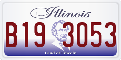 IL license plate B193053