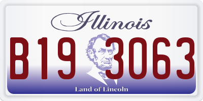 IL license plate B193063