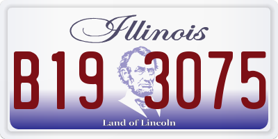 IL license plate B193075