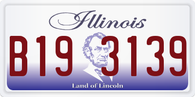 IL license plate B193139
