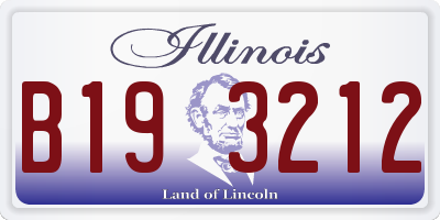 IL license plate B193212