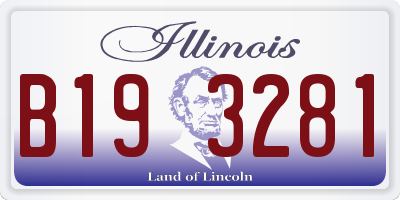 IL license plate B193281