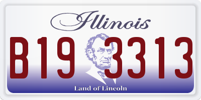 IL license plate B193313