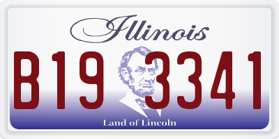 IL license plate B193341