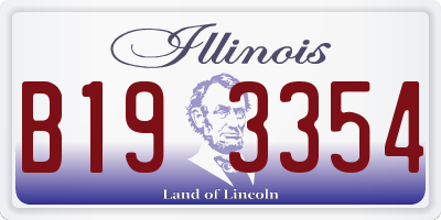 IL license plate B193354