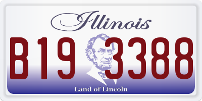 IL license plate B193388