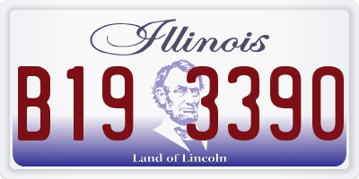IL license plate B193390