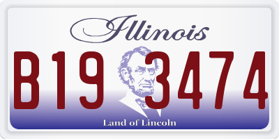 IL license plate B193474
