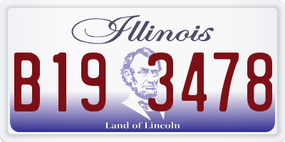 IL license plate B193478