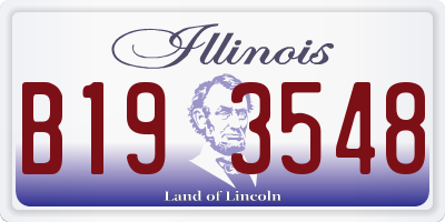 IL license plate B193548